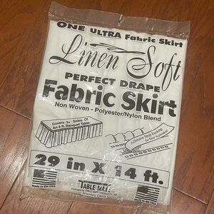 White Table Skirt - set of 2